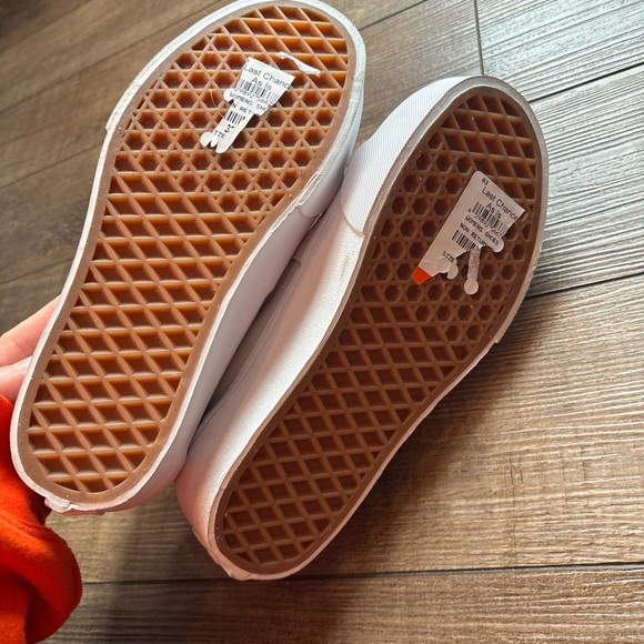 Vans Women's High-Top Sneakers - Beige and White - Picture 5 of 6